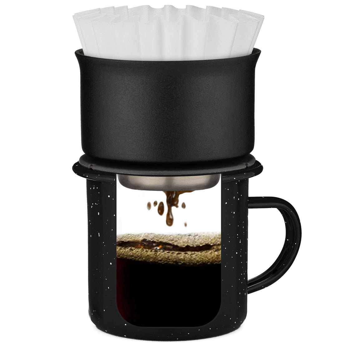 camping kaffeefilter Aspen Stainless Steel Pour Over Coffee Maker