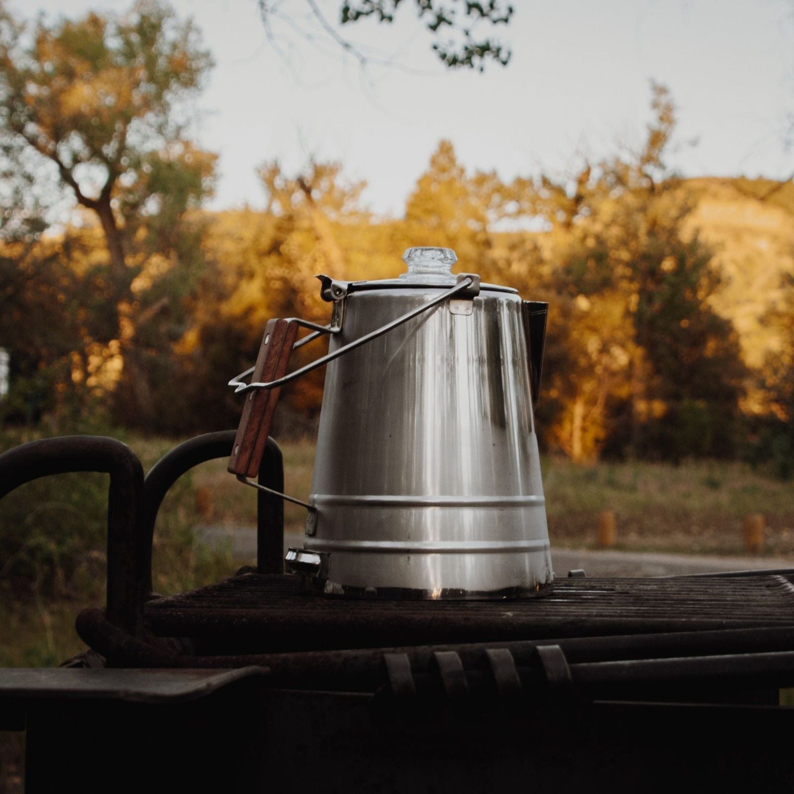 COLETTI Butte Large Camping Percolator — Brew 14 Cups Over Campfire
