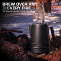 COLETTI Black Butte 14-Cup Large Group Stainless Steel Camping Percolator Cowboy Coffee Pot