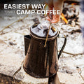 Classic Enamel Camping Coffee Percolator - COFFEE_MAKER - Classic-Black 18 Cup