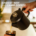 COLETTI Bozeman Black Percolator — Matte Black Stainless Steel Design
