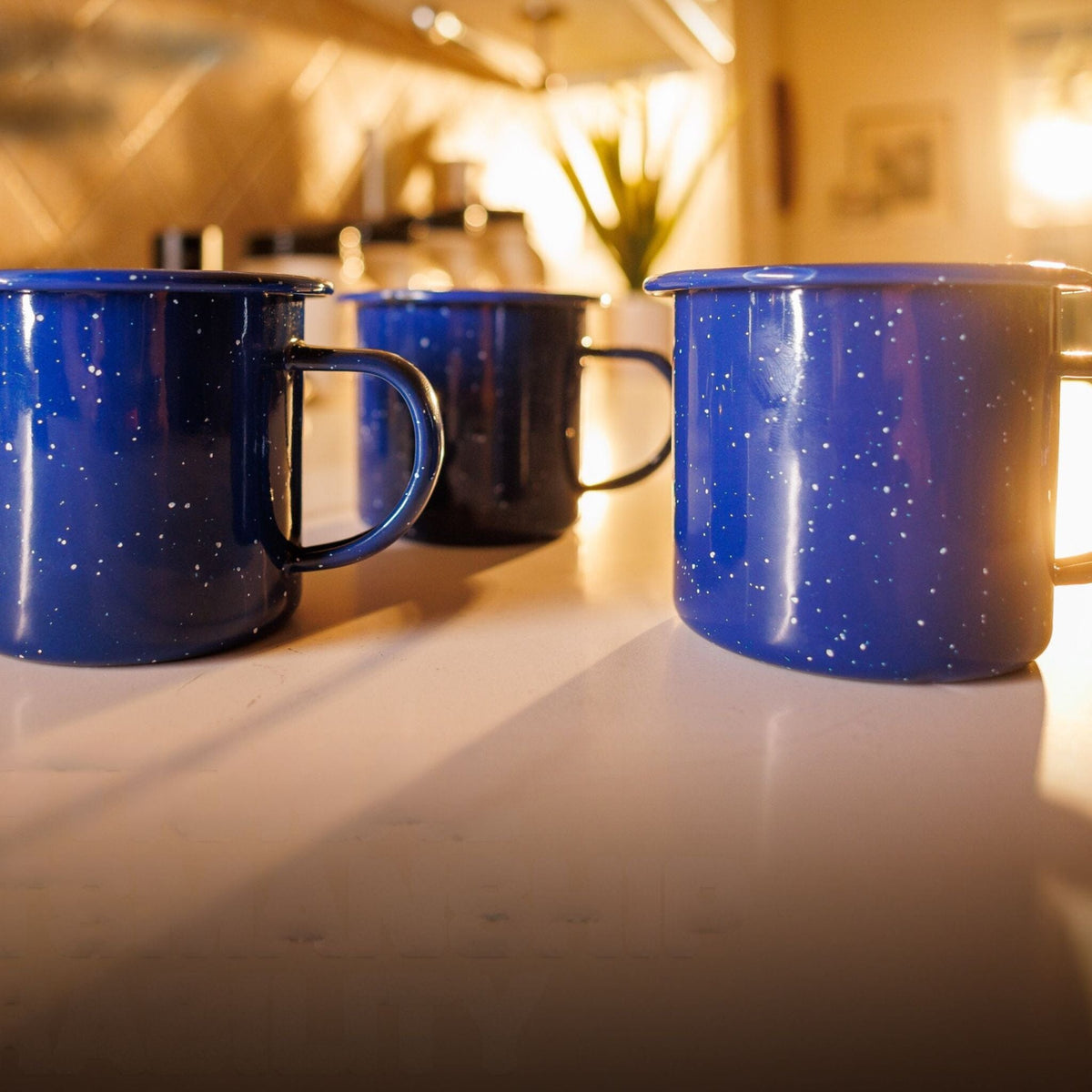 Classic Camping Mugs - DRINKING_CUP - Classic-Mug-Blue-12oz-4ct