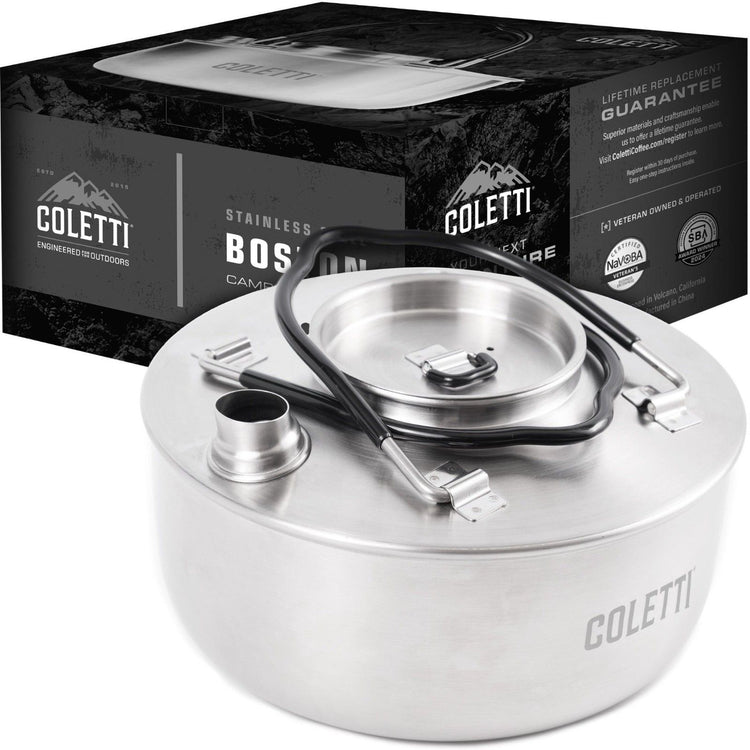 COLETTI Boston Stainless Steel Camping Tea Kettle — 50oz