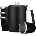 COLETTI Black Bozeman 9-Cup Percolator With mugs