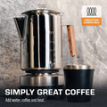COLETTI Bozeman 9-Cup Induction Percolator — Simple Brew, Bold Coffee
