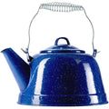 COLETTI Classic Blue Enamel Short Camping Tea Kettle
