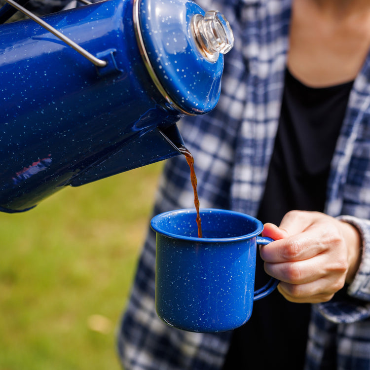 Enamel Percolator Mug Set