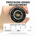 COLETTI Crag Grinder — Grind Adjustment Settings for Coarse to Fine

