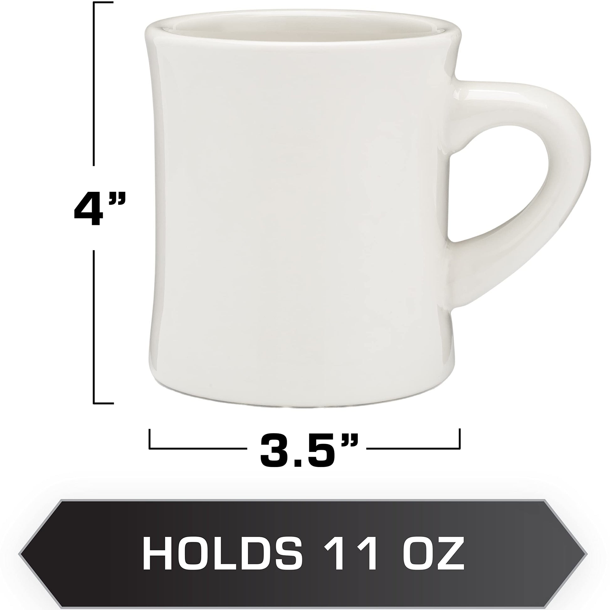 Ceramic Diner Mug - DRINKING_CUP - Dinermug-OWH-4PK