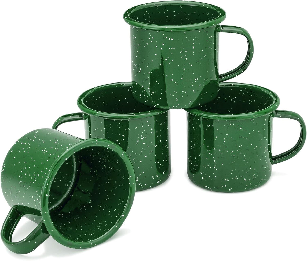Classic Camping Mugs - DRINKING_CUP - Classicmug-GRN-12Z-4PK