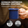 Classic Camping Mugs With German imported Enamel Coating 