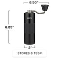 Crag Manual Coffee Grinder Dimension