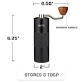 Crag Manual Coffee Grinder - MANUAL_FOOD_MILL_GRINDER - Crag-BLK