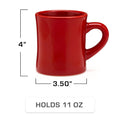 RETRO DINER MUGS Dimensions