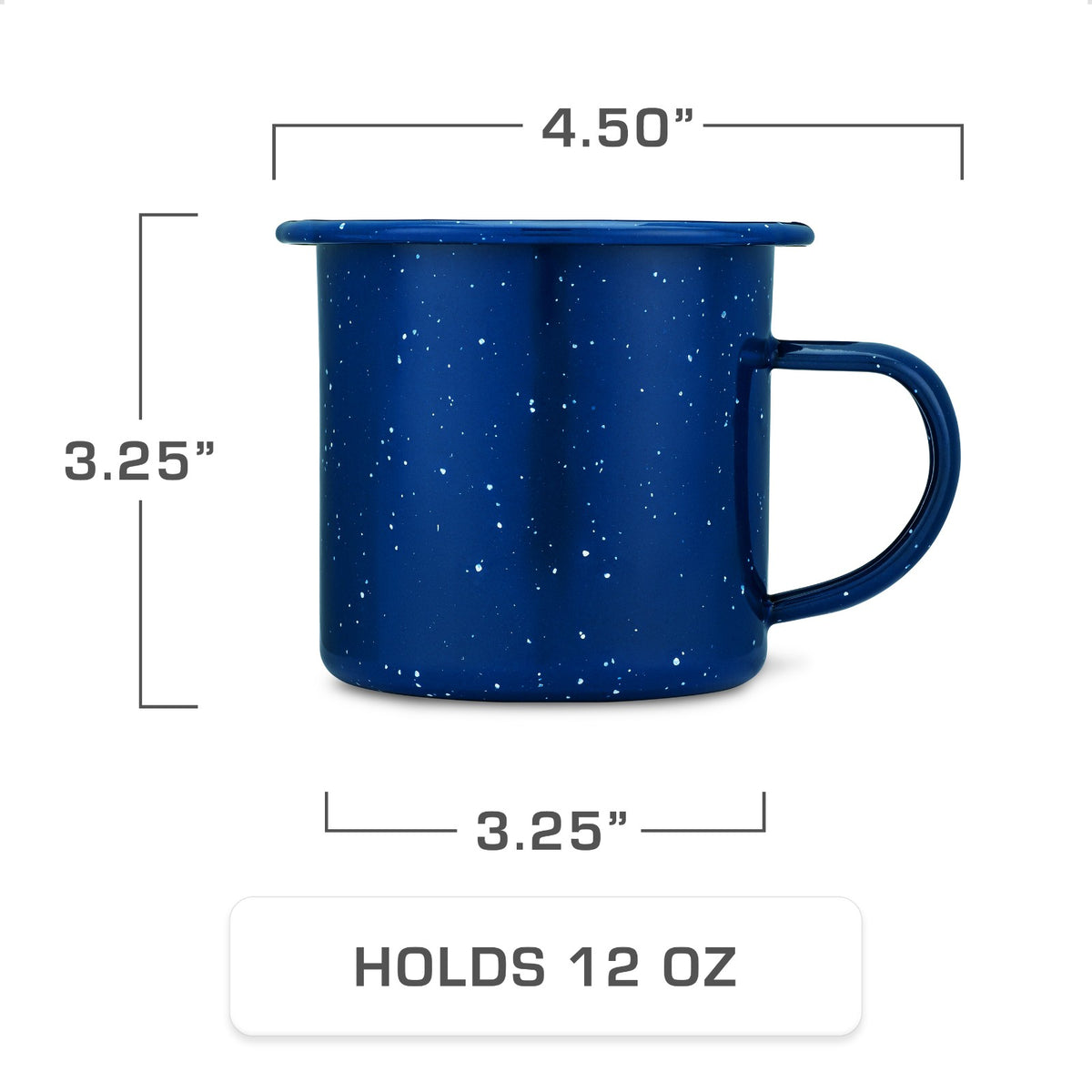 COLETTI Classic Blue Enamel Percolator Mug Set