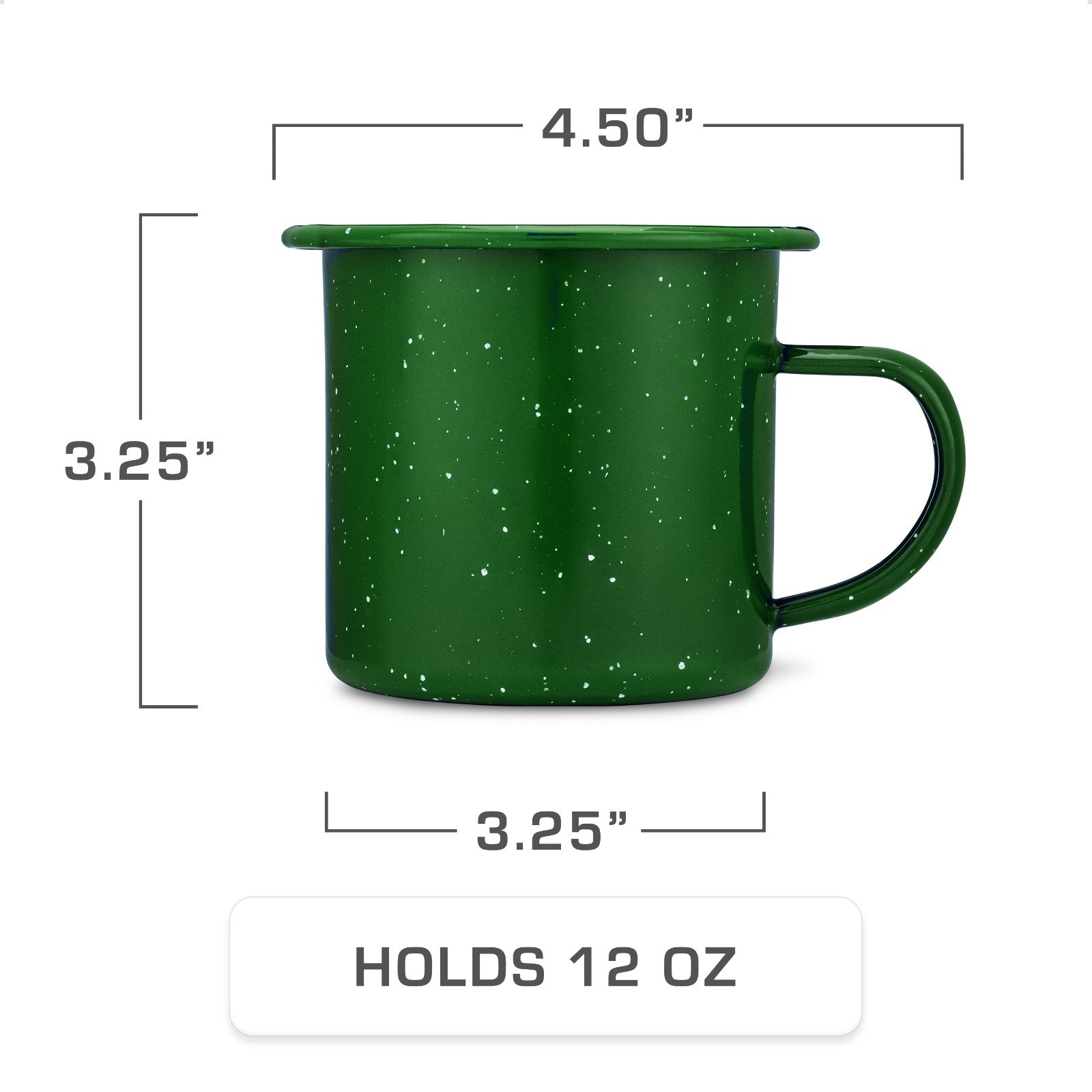 COLETTI Classic Green Enamel Percolator and 4-Piece Mug Set