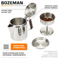 COLETTI Bozeman Induction Coffee Percolator on Induction Cooktop 6 Cup Features