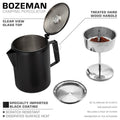 COLETTI Bozeman Black Coat Percolator — Adventure Ready Camping Coffee
