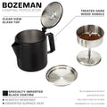 COLETTI Bozeman Black Coat Percolator — Adventure Ready Camping Coffee
