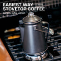 Classic Enamel Camping Coffee Percolator - COFFEE_MAKER - Classic-Gray 12 cup