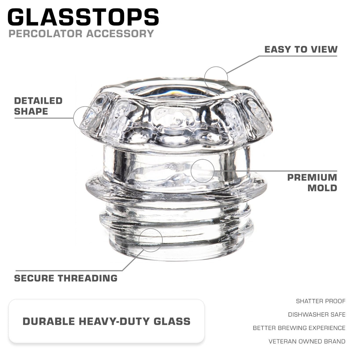 Percolator Glass Top