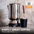 COLETTI Bozeman Induction Coffee Percolator on Induction Cooktop 12 Cup Simply Great Coffee