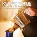COLETTI Bozeman Induction Coffee Percolator on Induction Cooktop 6 Cup America's Favorite