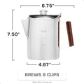 Bozeman Induction Coffee Percolator