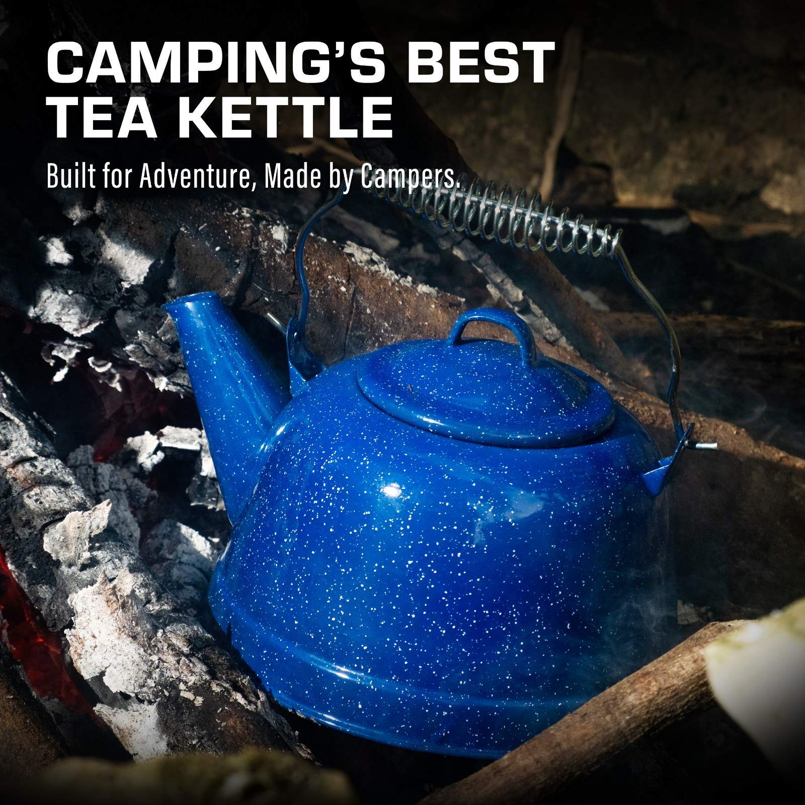 COLETTI Classic Enamel Short Kettle — Camping's Best Tea Kettle