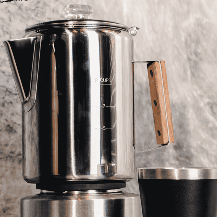 Bozeman Induction Coffee Percolator - COFFEE_MAKER - Bozeman-SS-NDC-09C