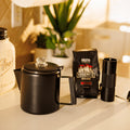 COLETTI Bozeman Black Percolator — Matte Black Stainless Steel Design

