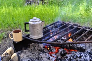 Coffee Should Percolate Near the Flames for Five to Ten Minutes