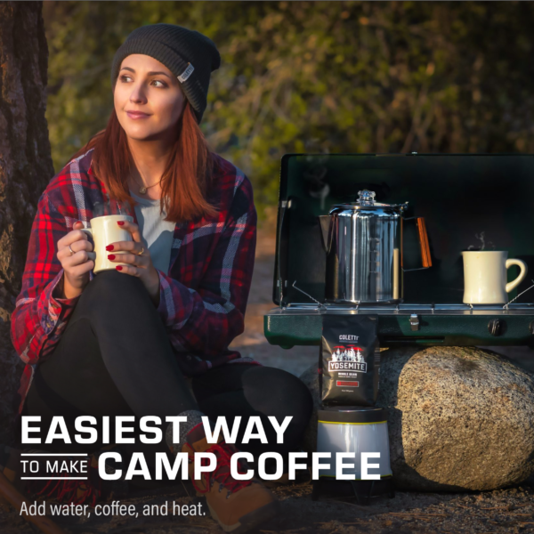COLETTI Bozeman Camping Coffee Pot Percolator Coffee Pot - Coffee Percolator  for Campfire or Stovetop Coffee Making (9 CUP)