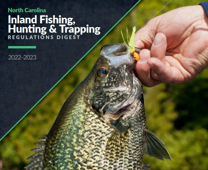 North Carolina 2022 Inland Fishing, Hunting & Trapping Readers Digest Cover