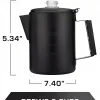 Camping Coffee Pot Black 9 Cup Percolator