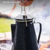 Camping Coffee Pot Black Enamel